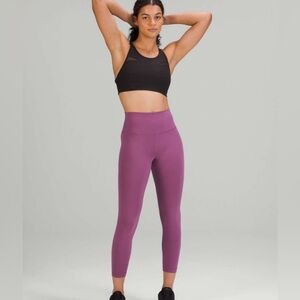 NWT - Lulu Wunder Train HR Tight 25" Vintage Plum - Hemmed to 23”professionally